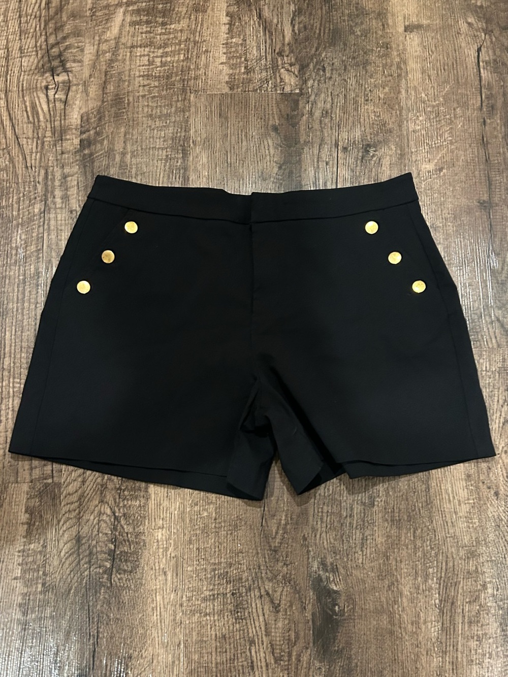Maurices Black High-Waist Button Pocket Women’s Shorts